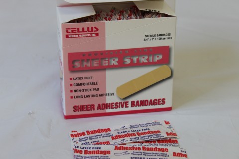 Sheer Bandages Strip .75" x 3" 100/Bx 24Bx/Cs